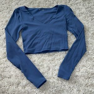 OFFLINE By Aerie Real Me Long Sleeve V-Neck T-Shirt